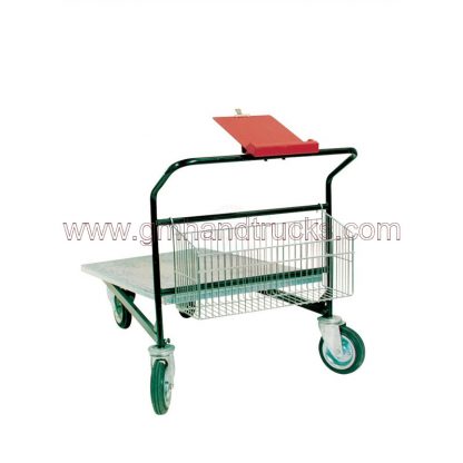 Cash & carry con piano in lamiera zincata