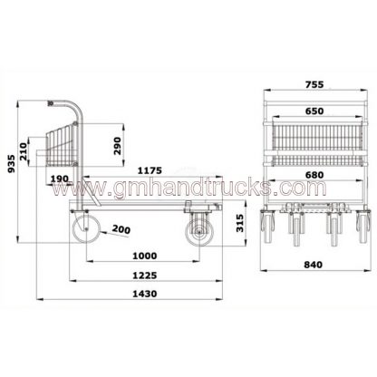 Specifiche Cash & carry con piano in rete zincata elettrosaldata