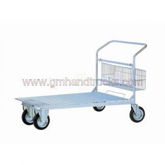 Cash & carry interamente zincato con piano in rete zincata elettrosaldata