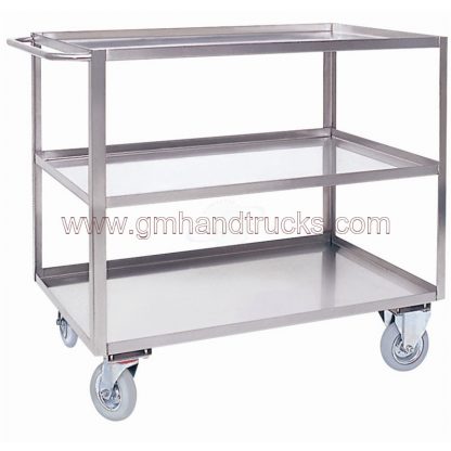Carrelli Portatutto 3 vasche 600 x 900 AISI 304 2 ruote fisse 2 girevoli