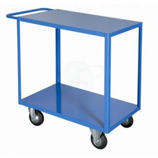 Carrelli portatutto 2 piani lamiera 500 x 800 2 ruote fisse 2 girevoli smontabile