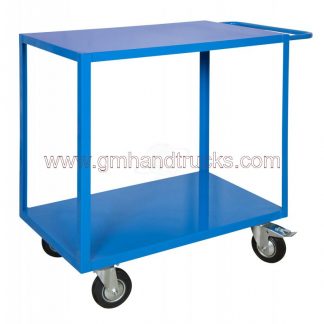 Carrelli portatutto 2 piani lamiera 500 x 800 4 ruote girevoli freno