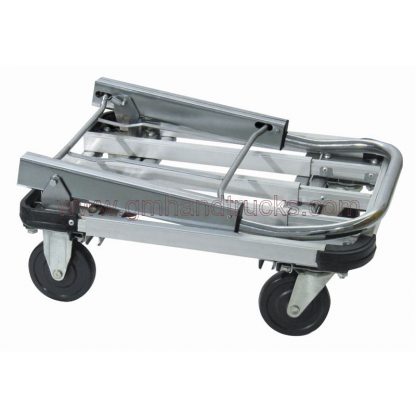 Carrello in alluminio con pianale allungabile e manico richiudubile
