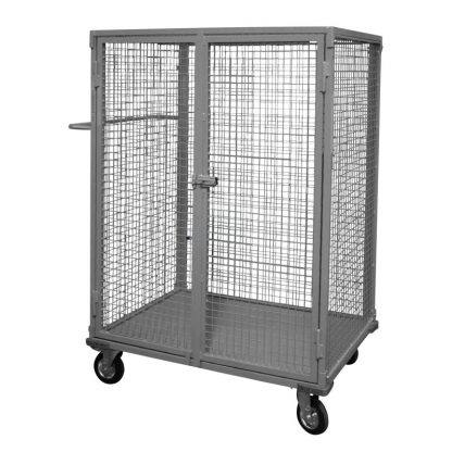 Carrello Contenitore in Rete a Doppia Anta Battente