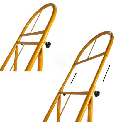 Carrello Portacasse con altezza regolabile con rete di appoggio - Mod. Bicicletta