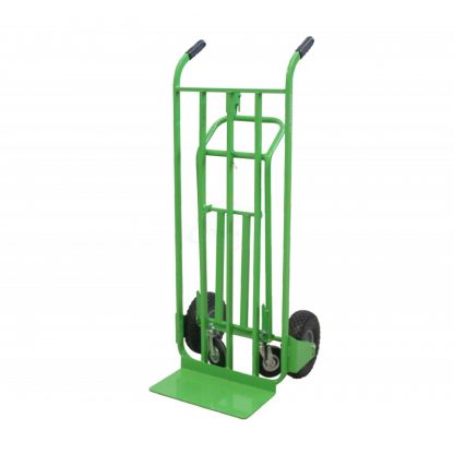 Carrello Trasformabile con 2 ruote Antiforatura e 2 in gomma piena