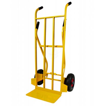 Carrello a doppia impugnatura con ruote pneumatiche