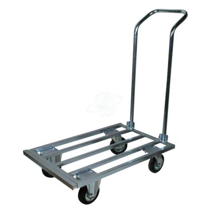 Carrello a pianale allungabile in acciaio alimentare AISI 304