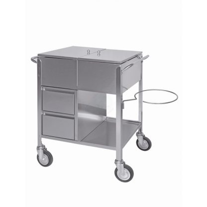 Carrello bende gessate in acciaio INOX AISI 304