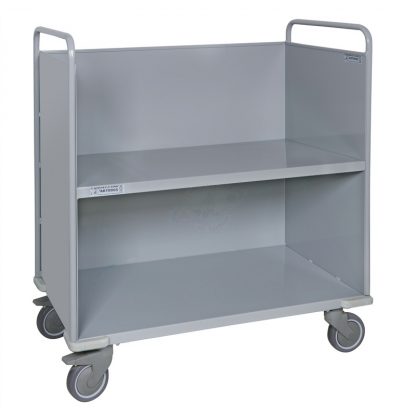 Carrello porta faldoni/fascicoli a due piani