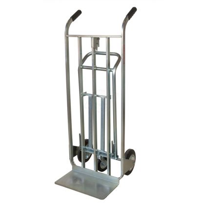 Carrello trasformabile zincato su 3 ruote