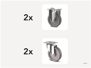 145-0 | Replacement thermoplastic rubber castors