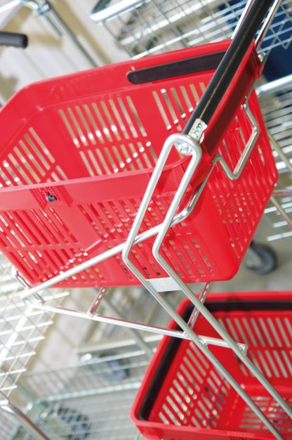 Carrello cestino per la spesa galvanizzato KM111013