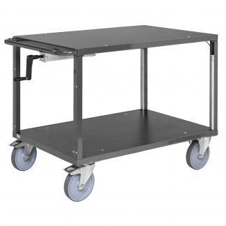 Carrello di servizio varie dimensioni con senza freno KM337-2-HS-ERGO