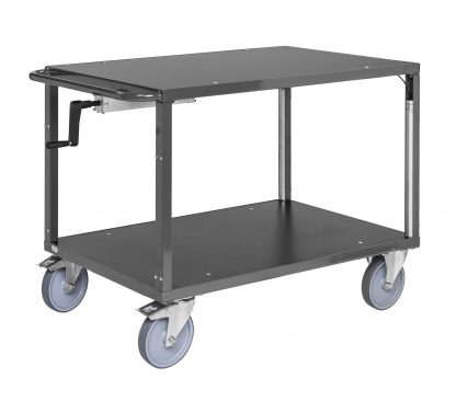 Carrello di servizio varie dimensioni con senza freno KM337-2-HS-ERGO