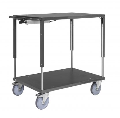 Carrello di servizio varie dimensioni con senza freno KM337-2-HS-ERGO
