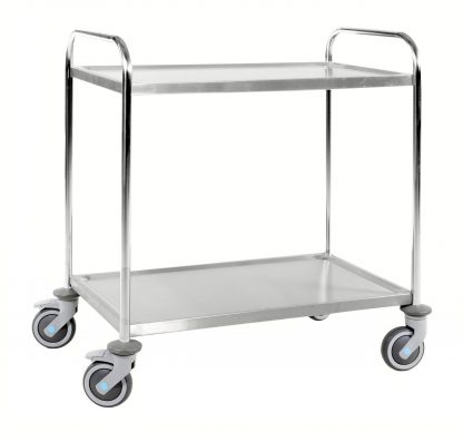 Carrello in acciaio 2 ripiani KM60354-S