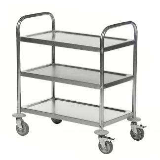 Carrello in acciaio 3 ripiani KM60351