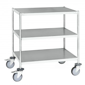 Carrello pianale acciaio 3 ripiani KM60351MRU-S saldato