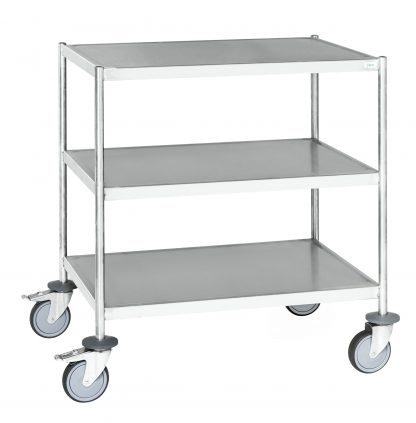 Carrello pianale acciaio 3 ripiani KM60351MRU-S saldato