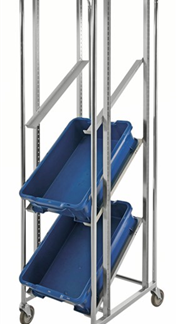 Carrello contenitore espositore KM167-ESD flessibile per un’ampia gamma di applicazioni ed esigenze
