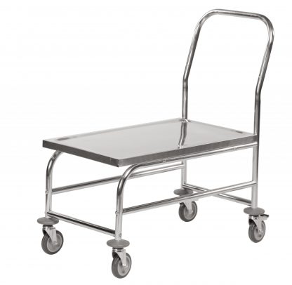 Carrello a piattaforma alto in acciaio inox KM60363 C2