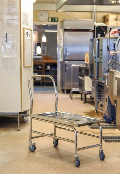 Carrello a piattaforma alto in acciaio inox KM60363 C2