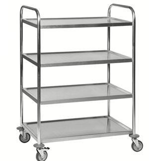 Carrello in acciaio inox 4 ripiani KM60356 C2