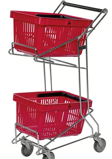 Carrello cestino per la spesa galvanizzato KM111013
