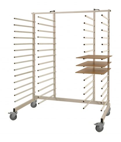 Carrello con ruote per asciugatura verniciato KM152979