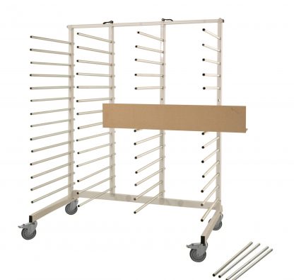 Carrello con ruote per asciugatura verniciato KM152979