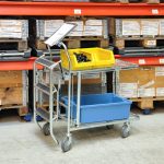 Carrelli contenitore spesa in rete metallica KM4202-E