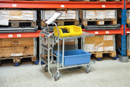 Carrelli contenitore spesa in rete metallica KM4202-E