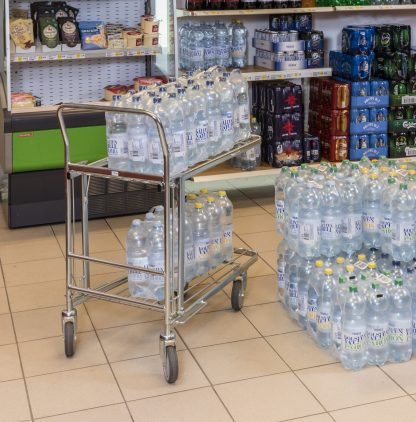 Carrelli contenitore spesa in rete metallica KM4202-E