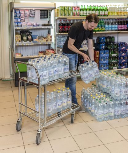 Carrelli contenitore spesa in rete metallica KM4202-E
