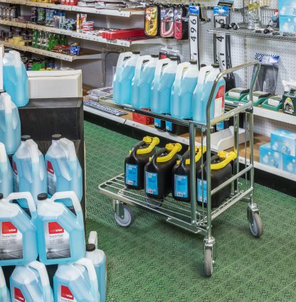 Carrelli contenitore spesa in rete metallica KM4202-E