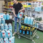 Carrelli contenitore spesa in rete metallica KM4202-E