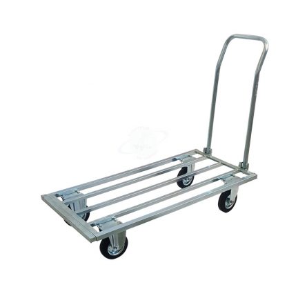 Pianale allungabile zincato con manico pieghevole maxi