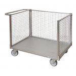 Pianale con tre sponde in rete