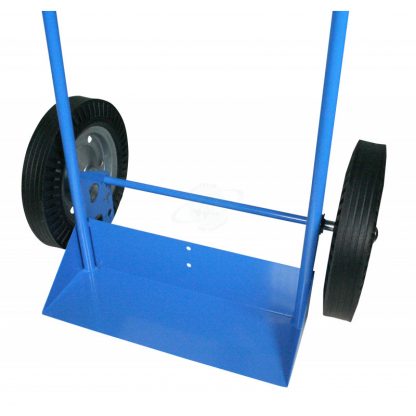 Carrello Portabombole biposto per cantieri con cassetta lt.40/50