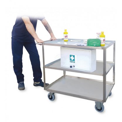 Carrello Portatutto Medio a 3 piani in Acciaio Inox