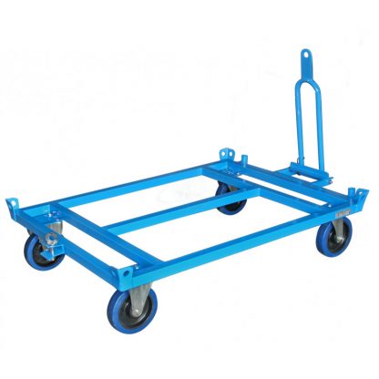 Rimorchio porta europallet basso con 2 Ruote con Freno