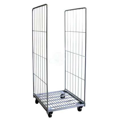 Roll container Ribassato con ruote in gomma elastica - Altezza Ridotta