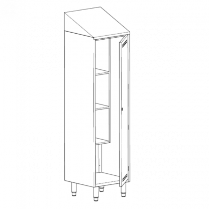 Armadietto porta scope 500 x 500 x 1800 mm