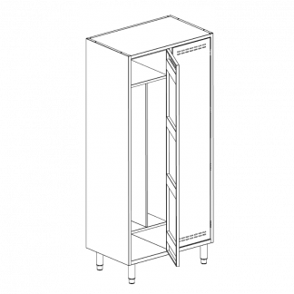 Armadietto spogliatoio 2 posti 800 x 500 x 1800 mm