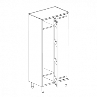 Armadietto spogliatoio 3 posti 1050 x 400 x 1800 mm