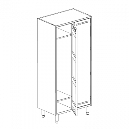 Armadietto spogliatoio 3 posti 1050 x 400 x 1800 mm