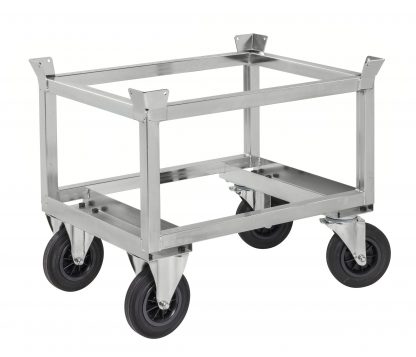 Base carrellata porta pallet con dispositivo bloccaggio KM221-EPH