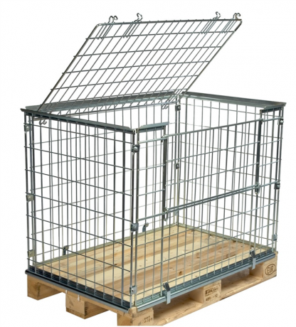 Box grigliato e galvanizzato per pallets KM080040L