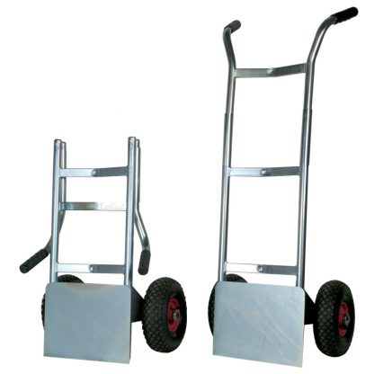 Carrelli pieghevoli zincati cerchio nylon